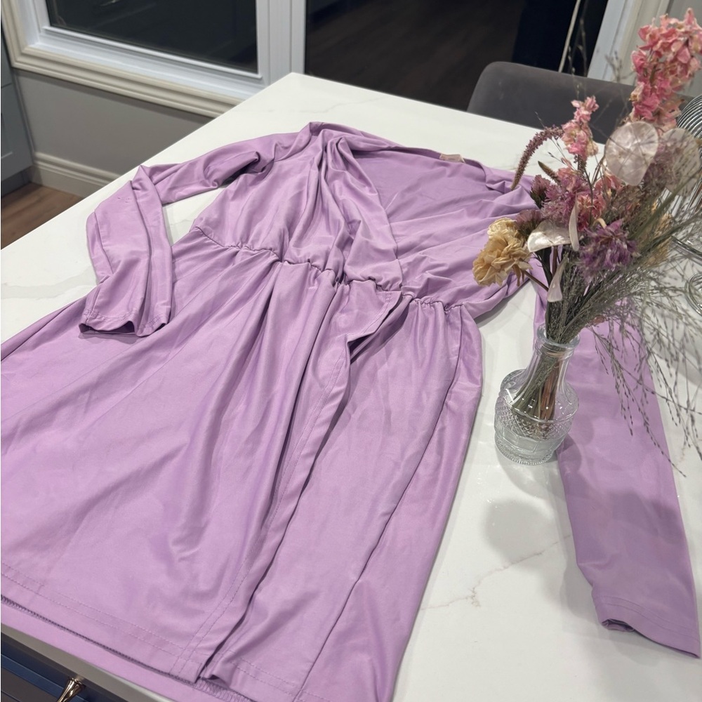 Tobi Lilac Wrap Dress